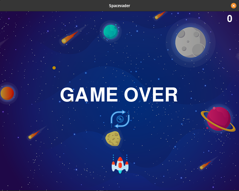 https://github.com/pratikms/spacevader/blob/master/screenshots/GameOver.png?raw=true"Gameover")