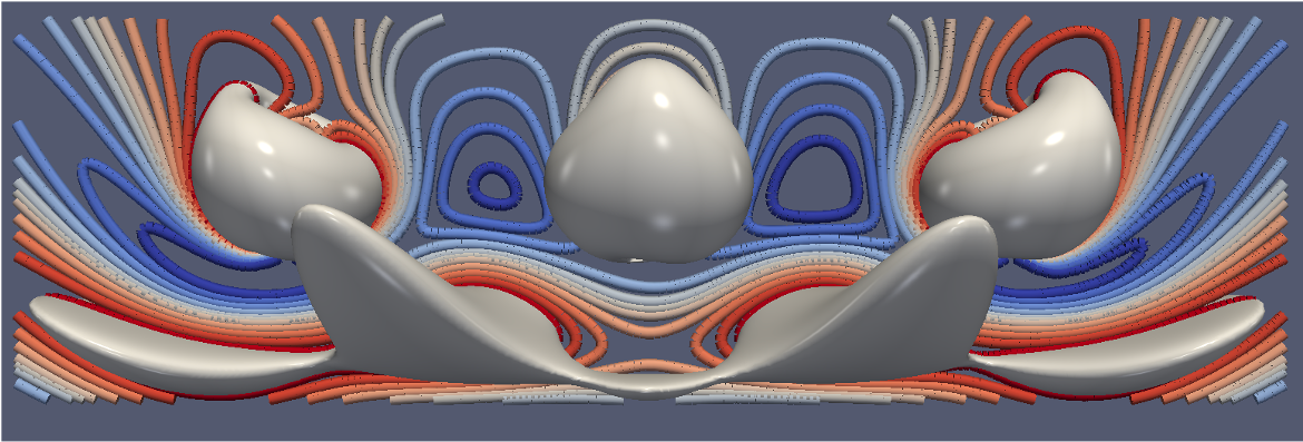Three particle system