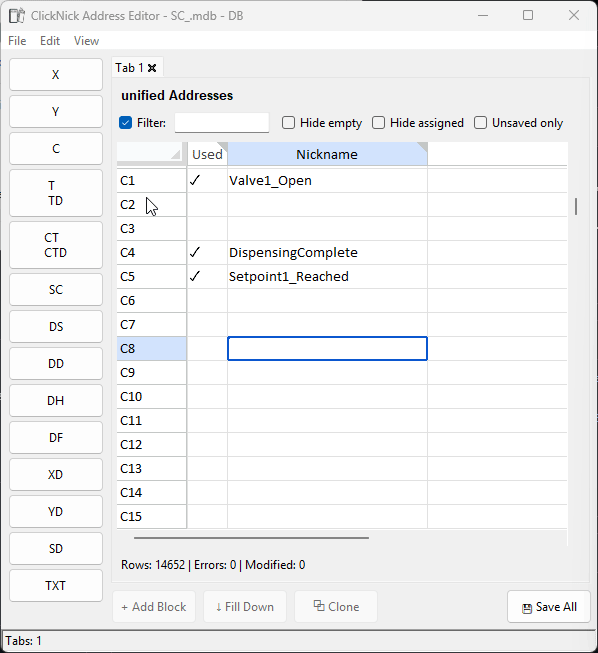 Address Editor demo