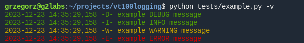 example log feed