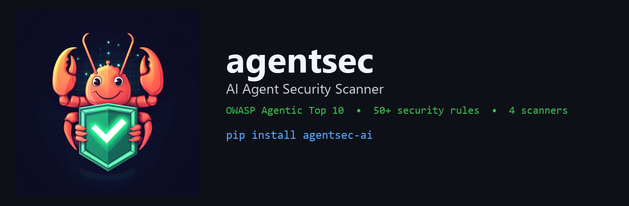 agentsec — AI Agent Security Scanner