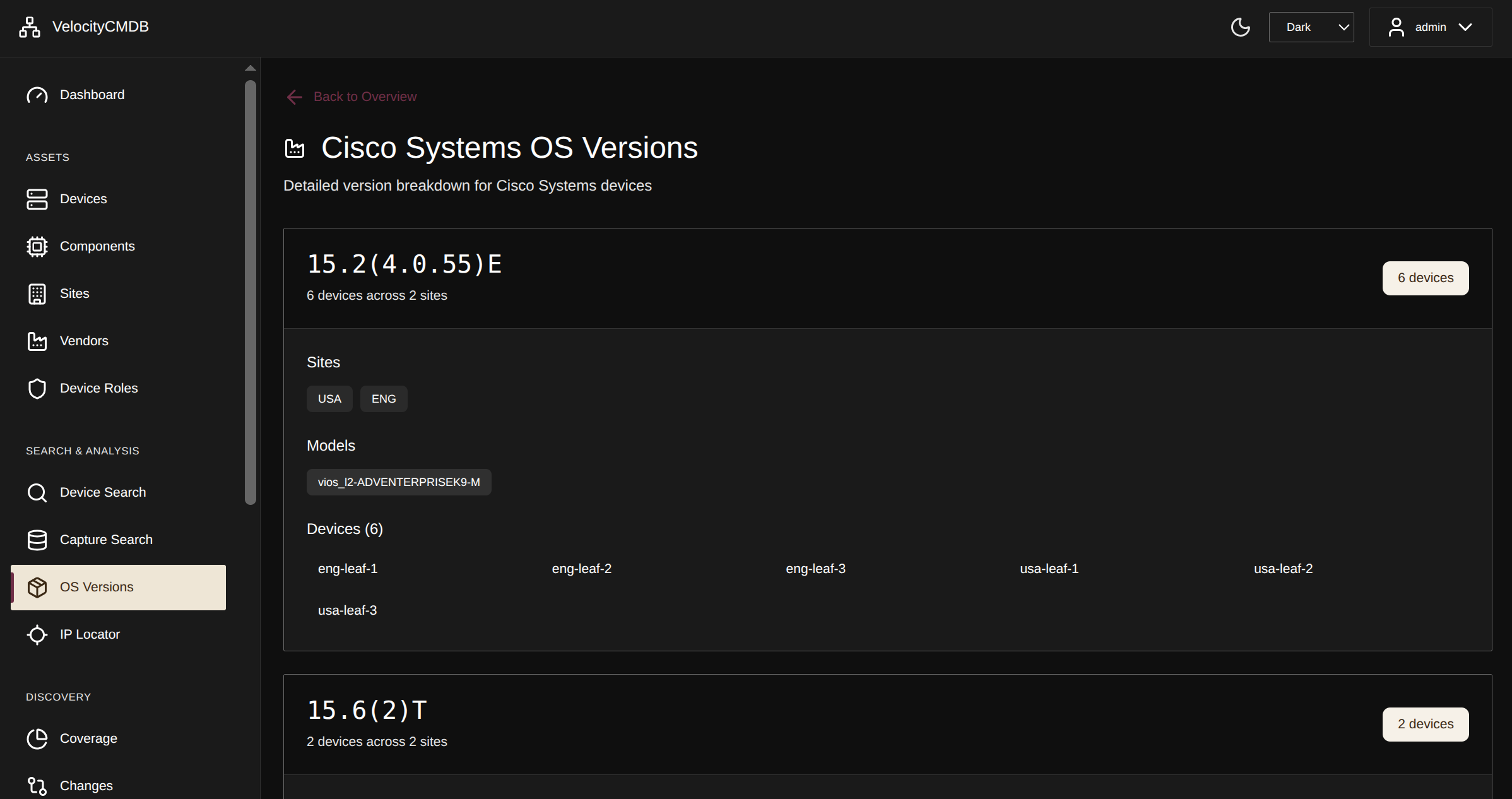 OS Version Detail