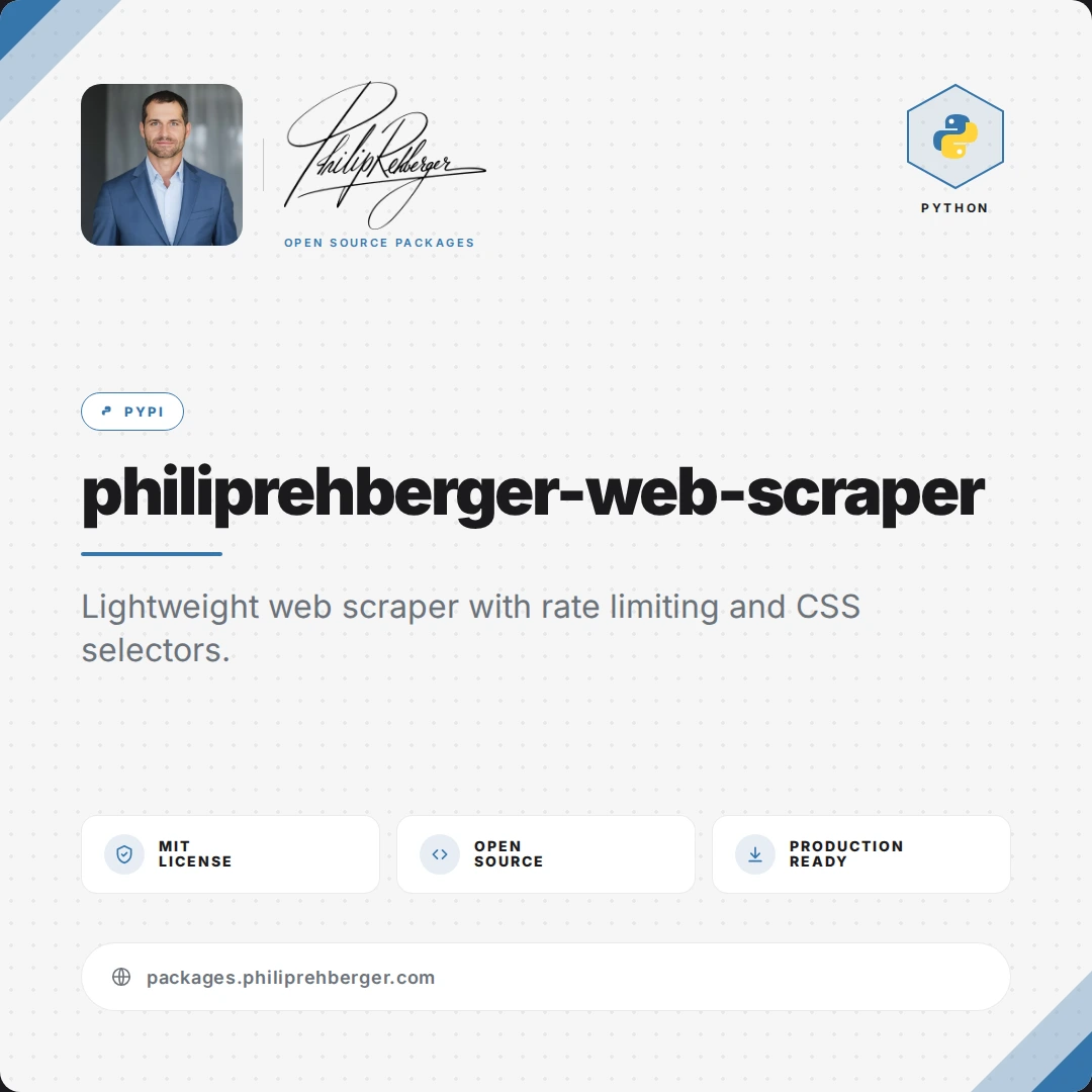 philiprehberger-web-scraper