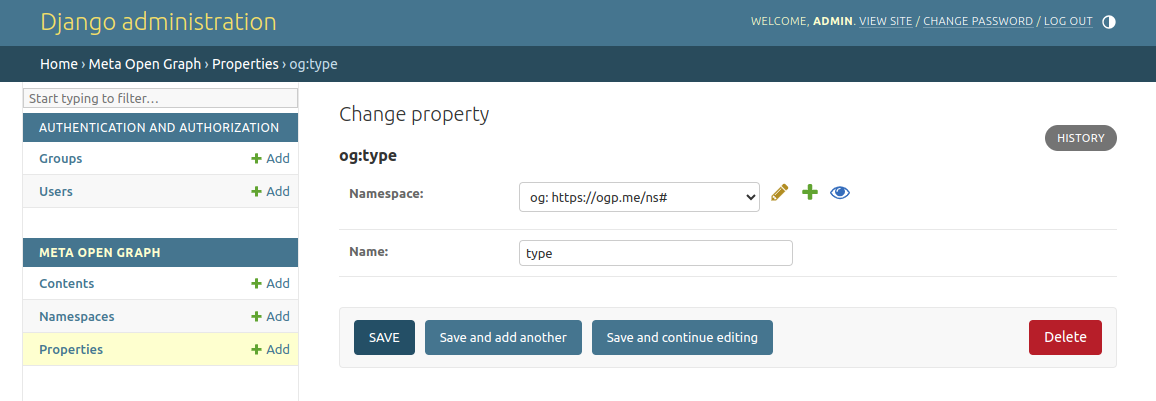 Property form
