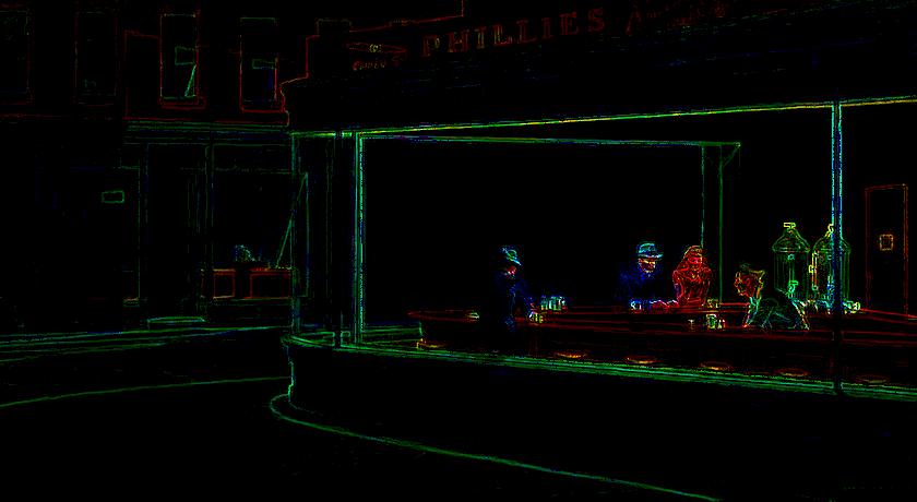 Nighthawks contours