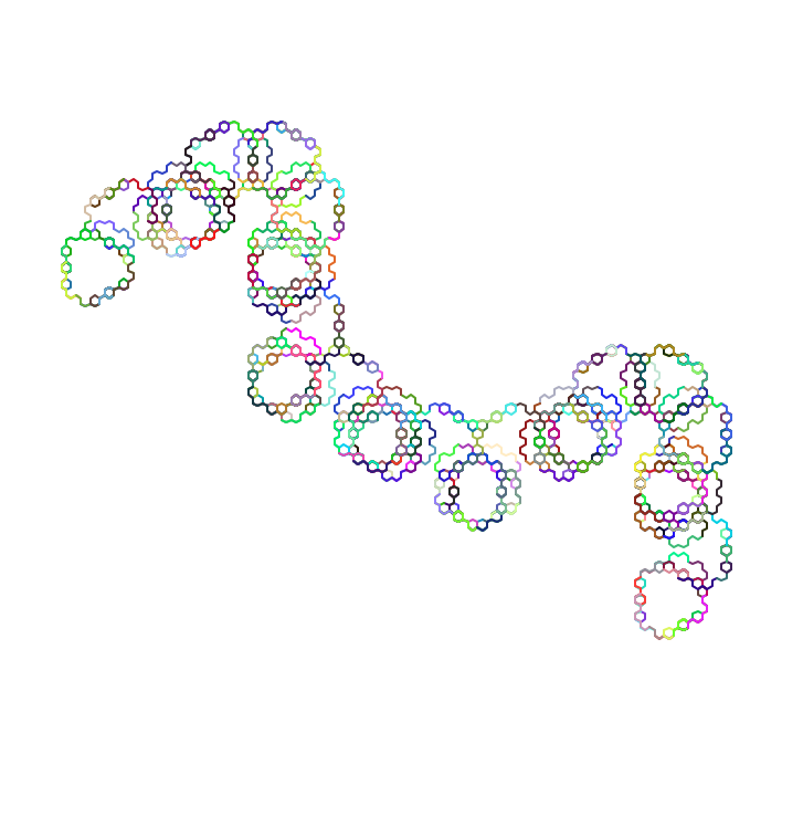 Sample Colorful Sierpinski Arrowhead Curve