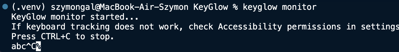KeyGlow Monitor