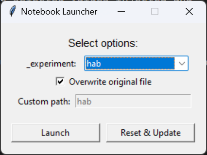 Preview of launcher GUI