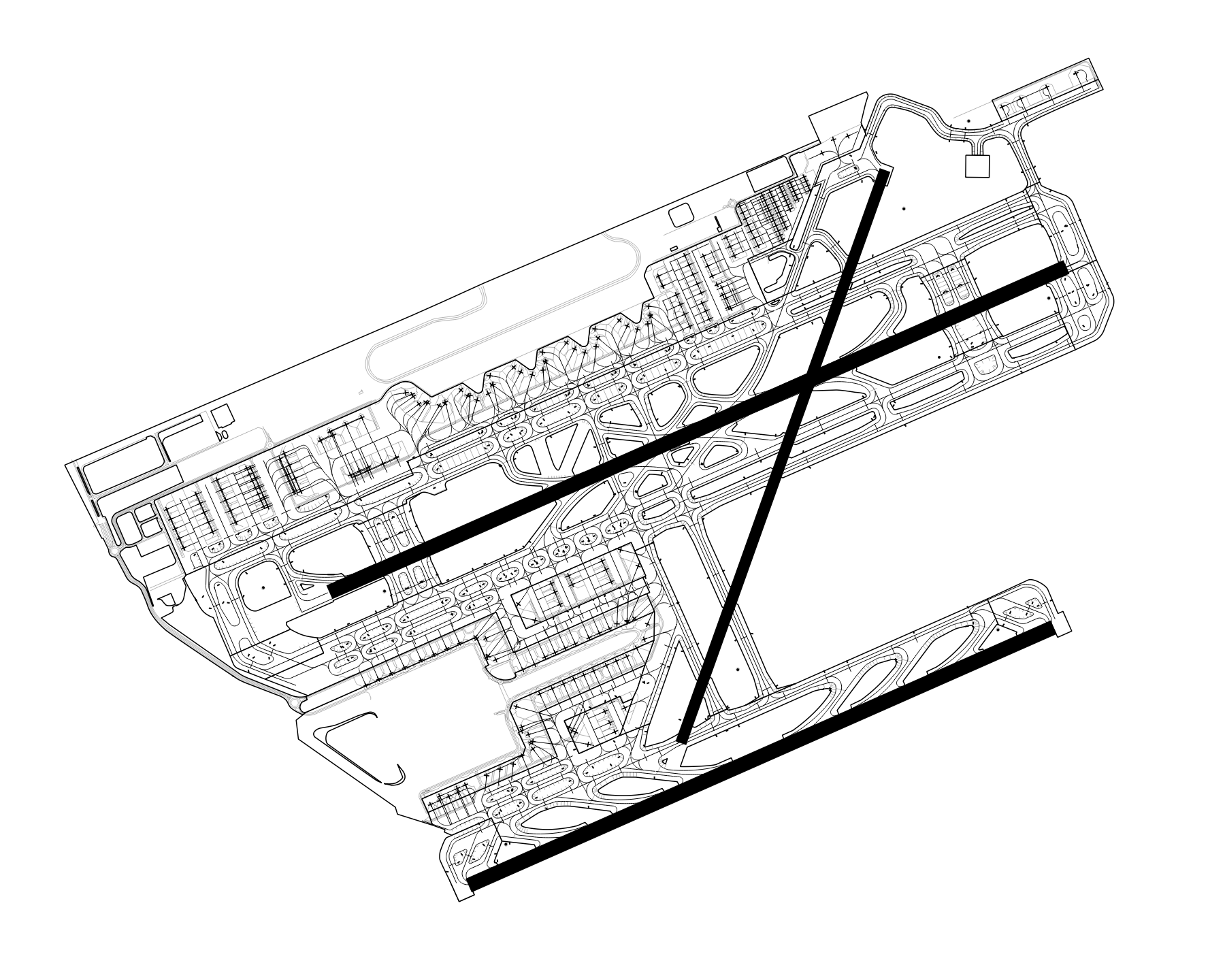 Example LELL airport layout