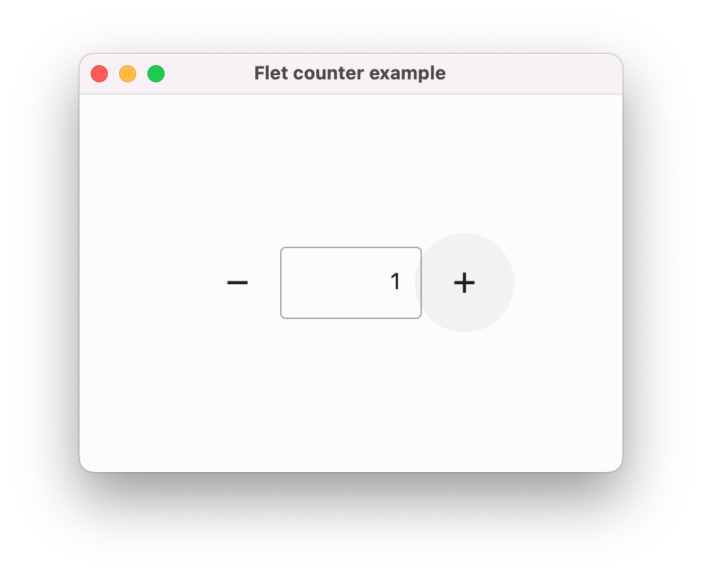 Sample app in a browser