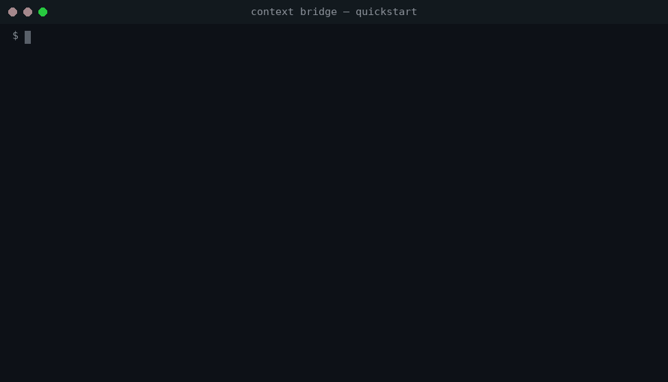 Context Bridge quickstart: three agents share one memory pool and a fourth recalls only the relevant, budgeted slice
