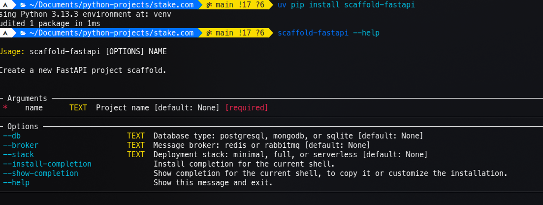 Crushing the Command Line: How I Used Amazon Q to Build a Smarter FastAPI Scaffolder