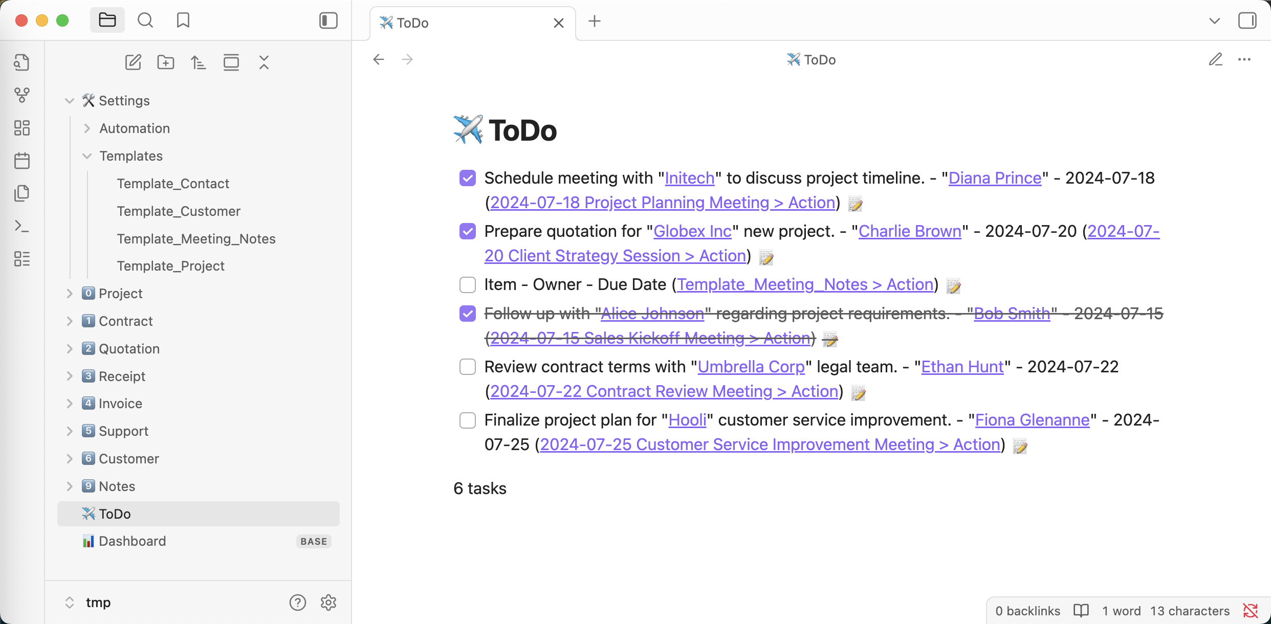 ToDo List