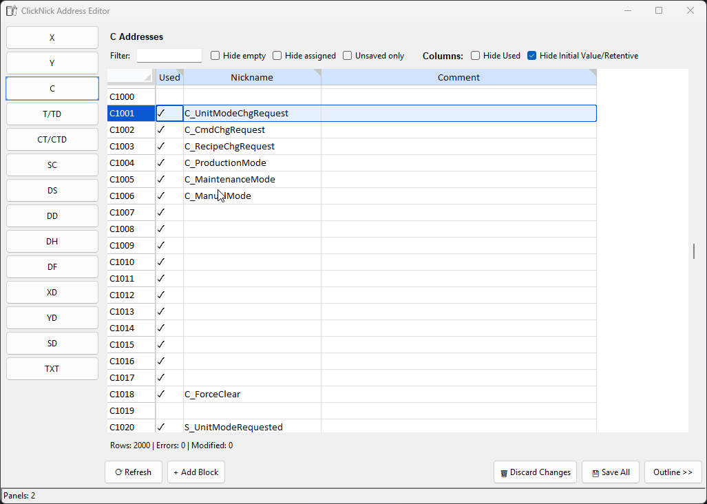Address Editor demo