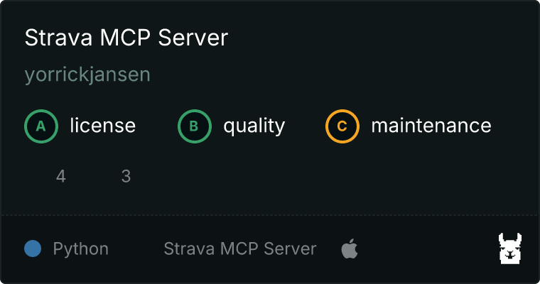 Strava Server MCP server