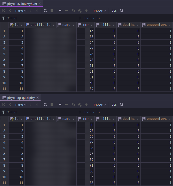 Player Log