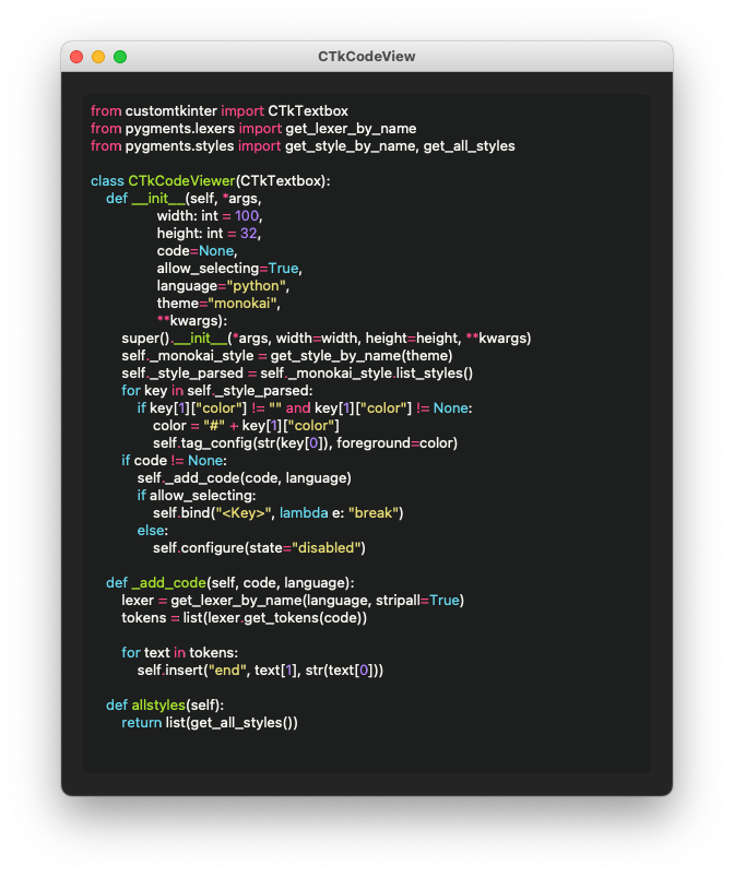 CustomtkinterCodeViewer · PyPI