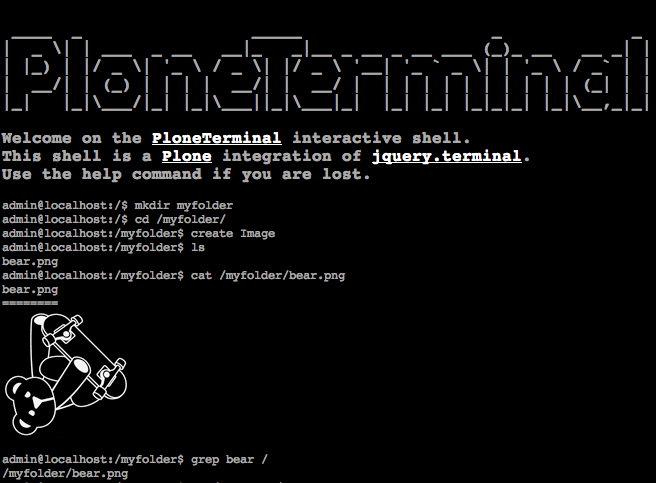 https://github.com/bearstech/PloneTerminal/raw/master/docs/plone_terminal.png