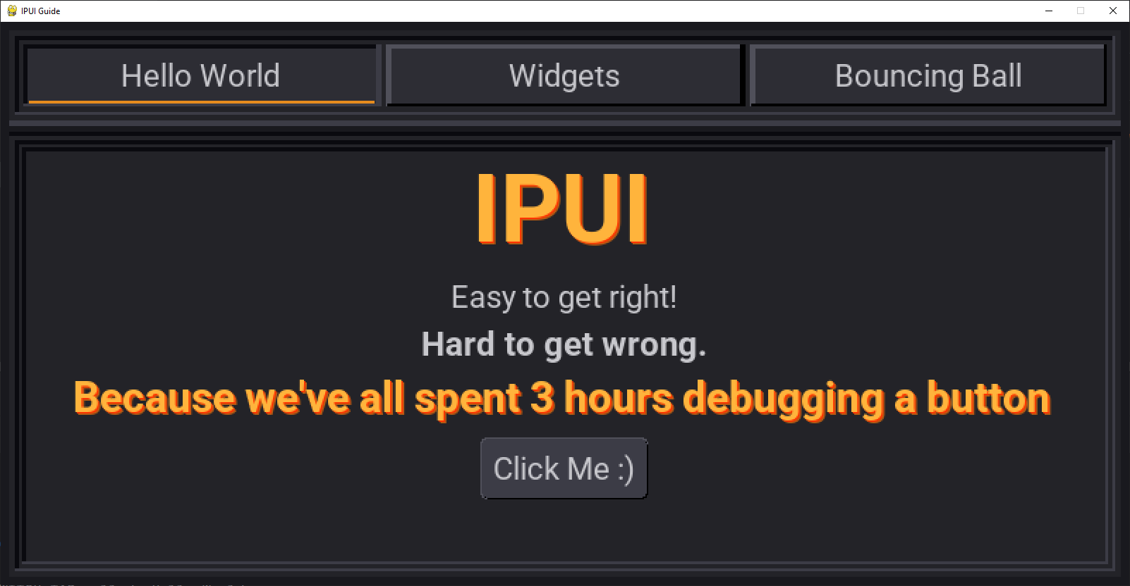 QuickStart Screenshot
