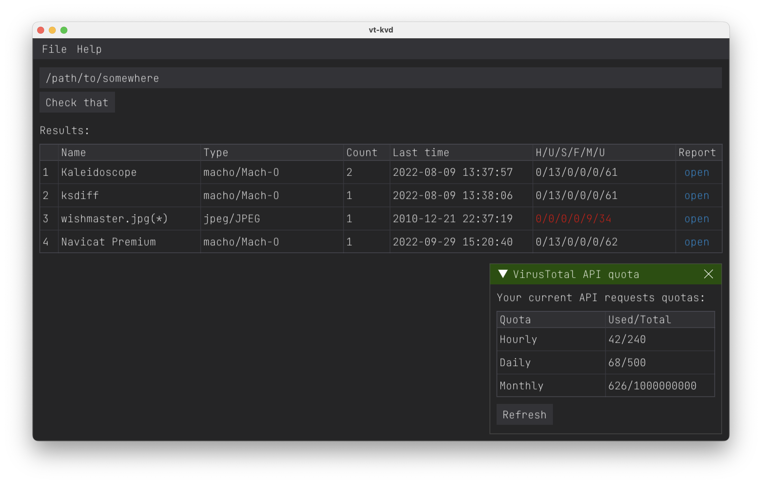 vt-kvd application window