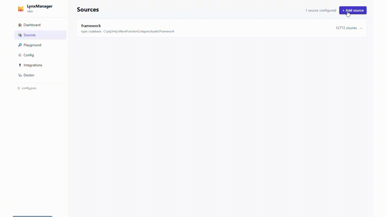 LynxManager — guided setup, query playground, and diagnostics in the browser