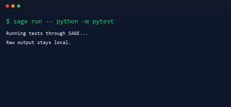 SAGE CLI demo