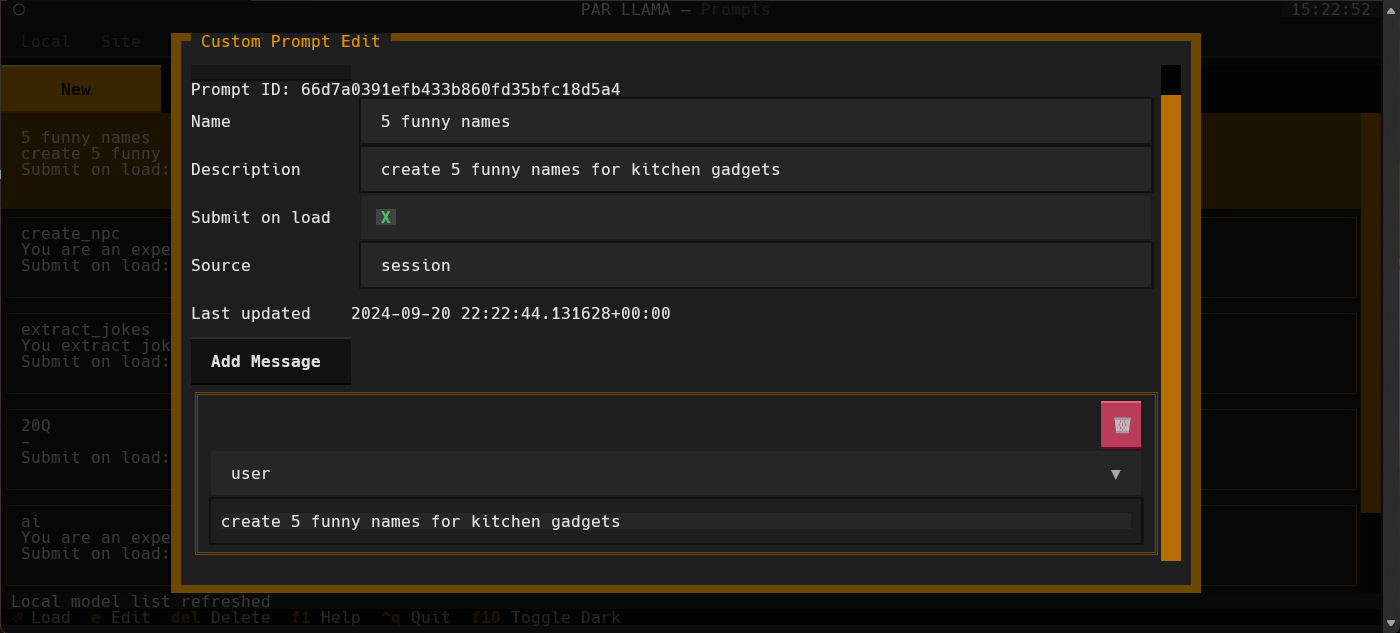 Custom Prompt Dark