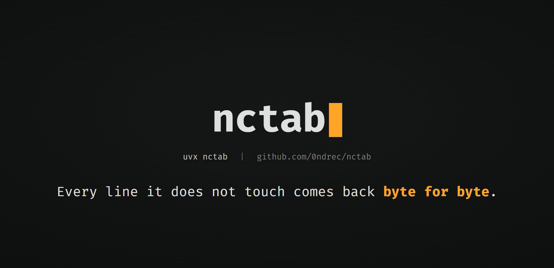 nctab demo