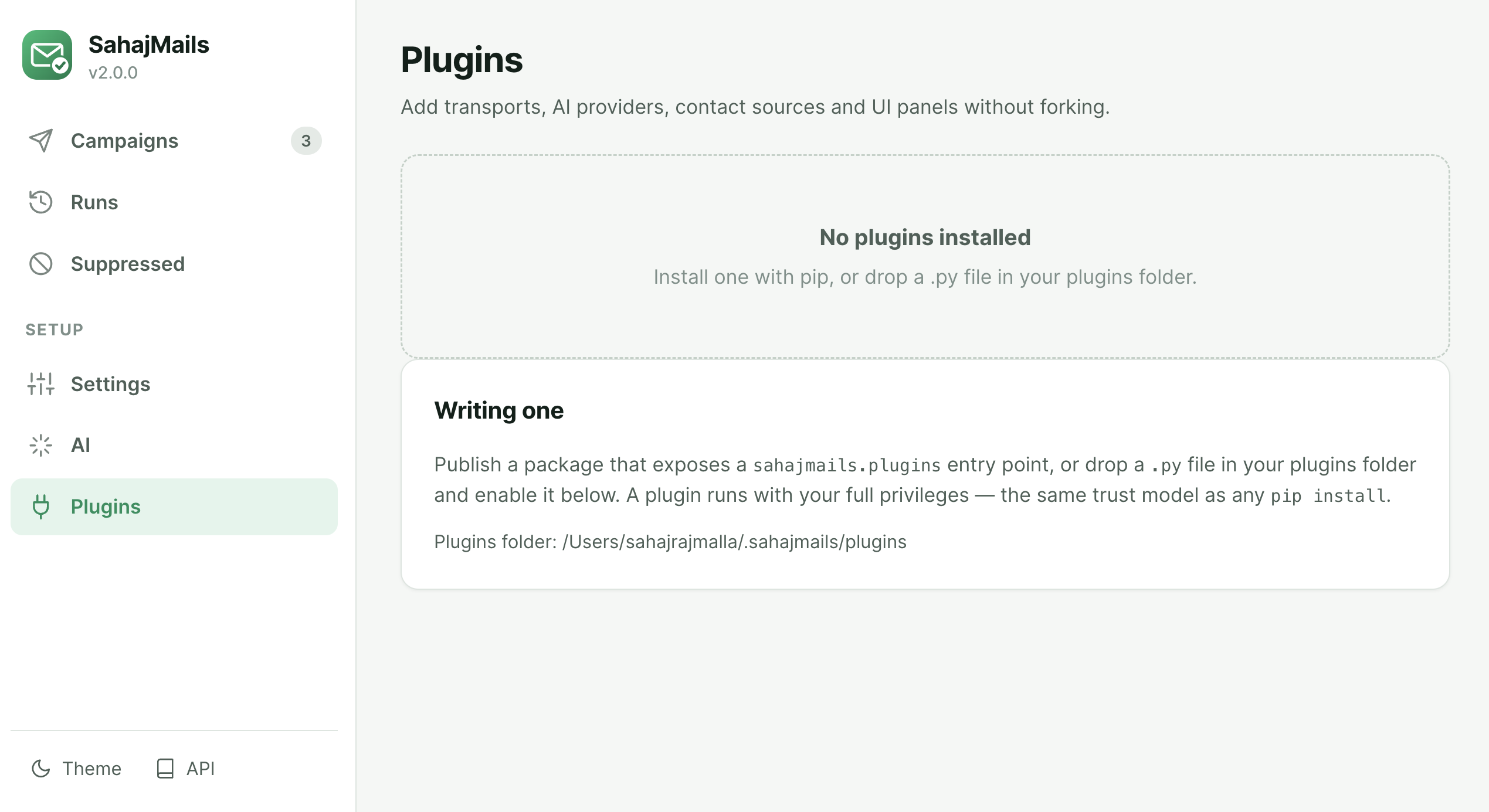 Plugin management