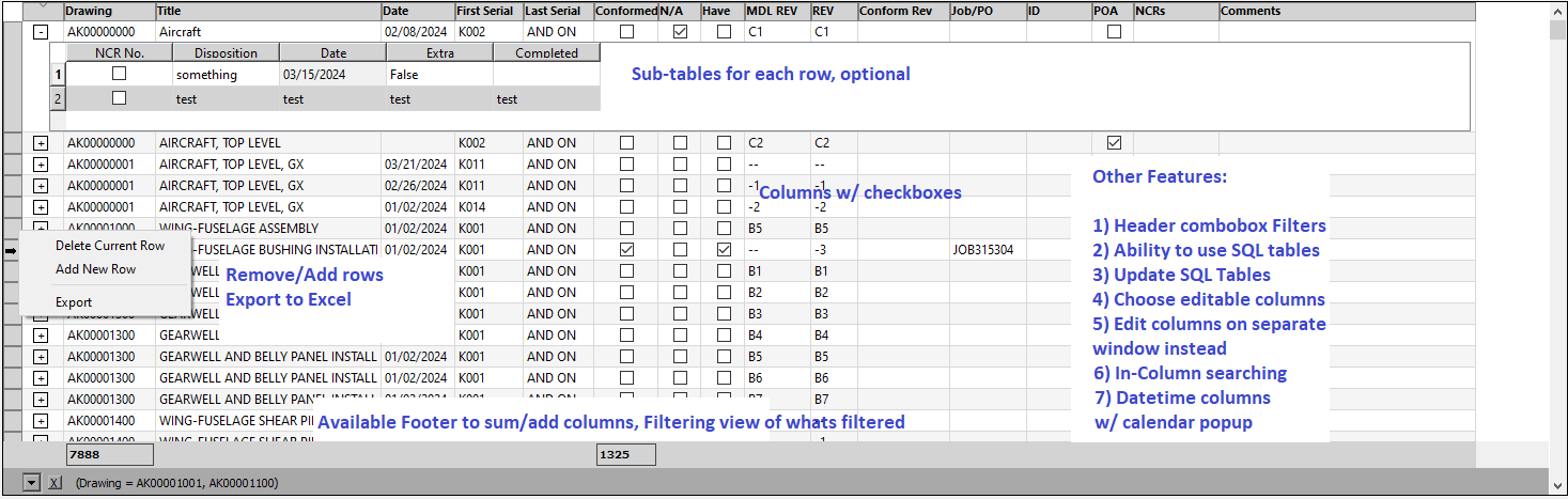 qtable