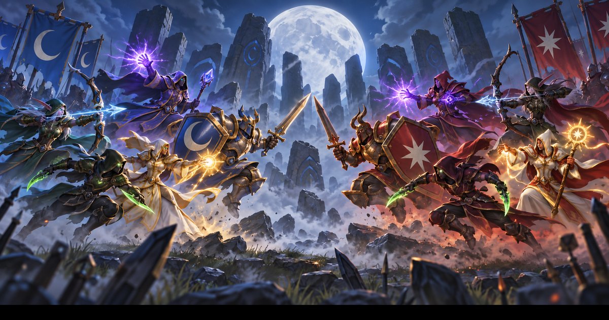 Two teams of five fight on a MARL-BattleGrounds map