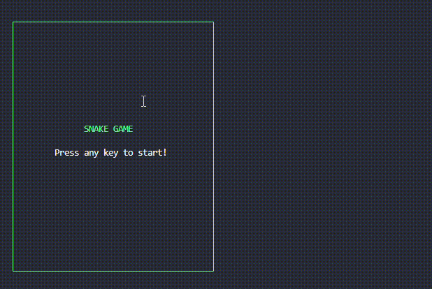 Snake Game Demo