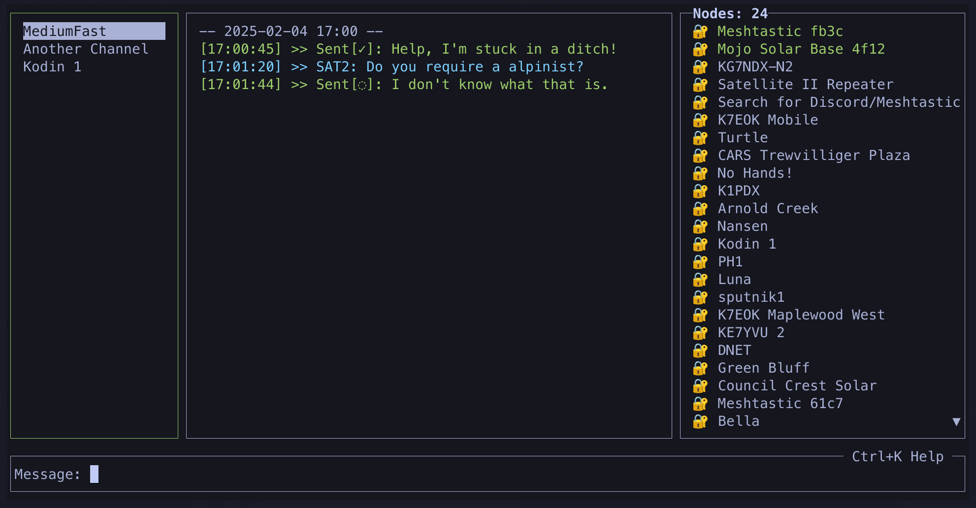Contact - Main UI Screenshot