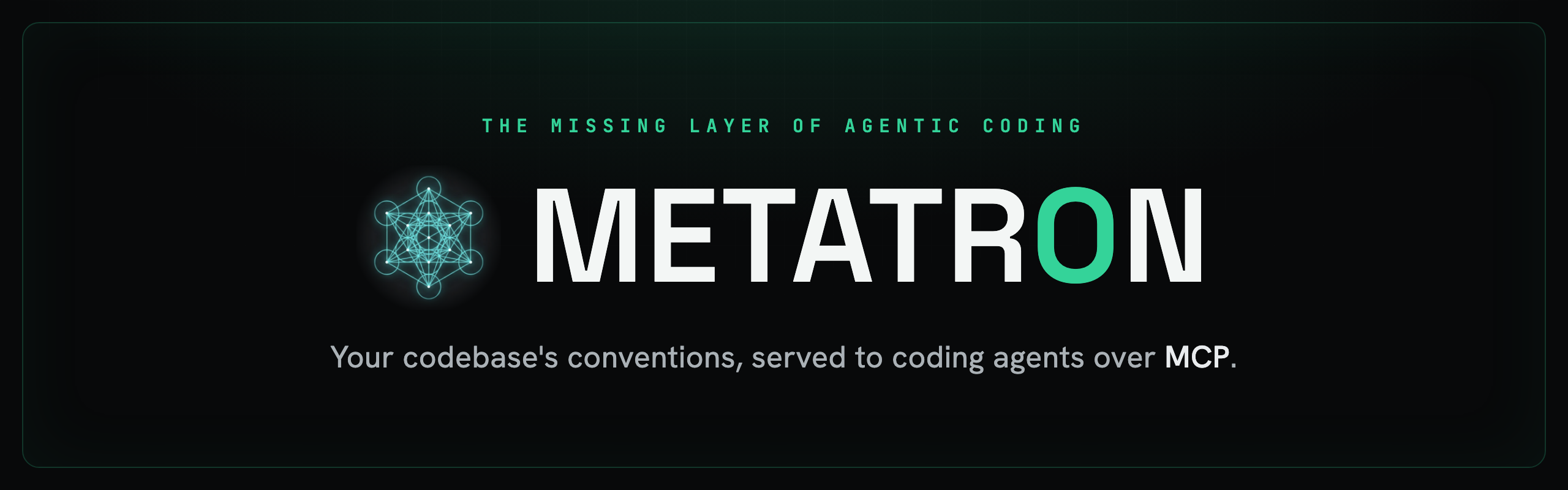 Metatron — your codebase's conventions, versioned in git and consulted by coding agents