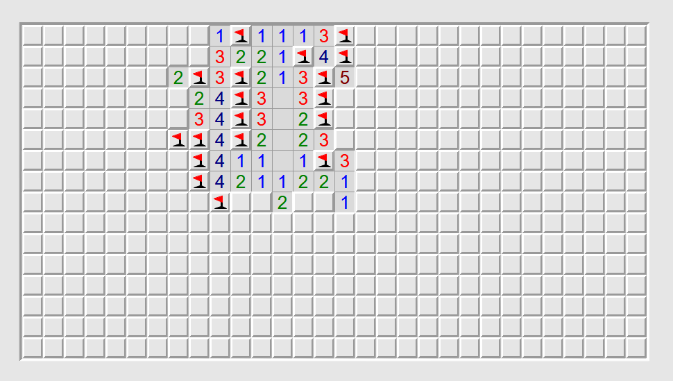 Minesweeper progressed