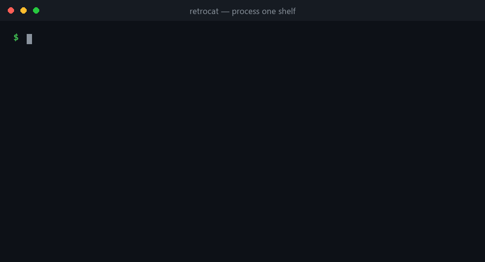 Terminal example of retrocat processing one shelf and identifying the barcode that needs manual review