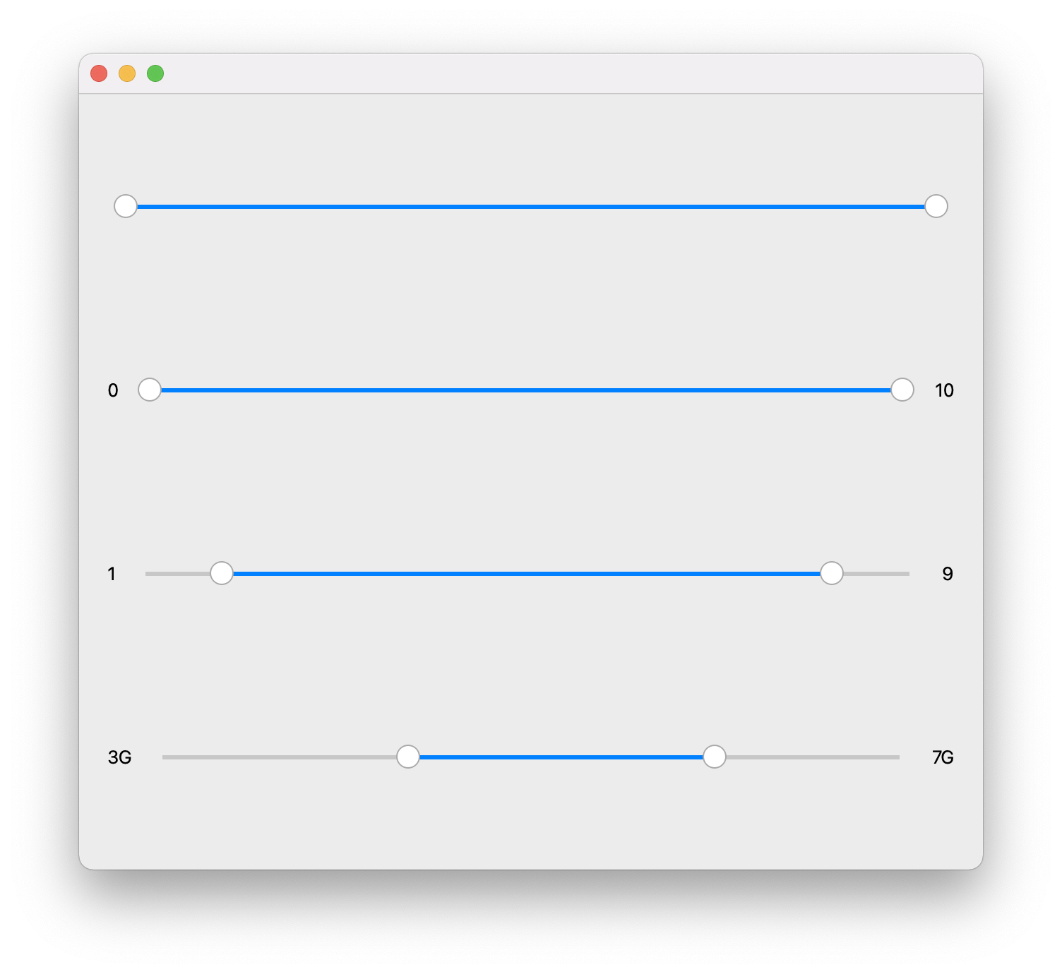 Demo of qt-range-slider