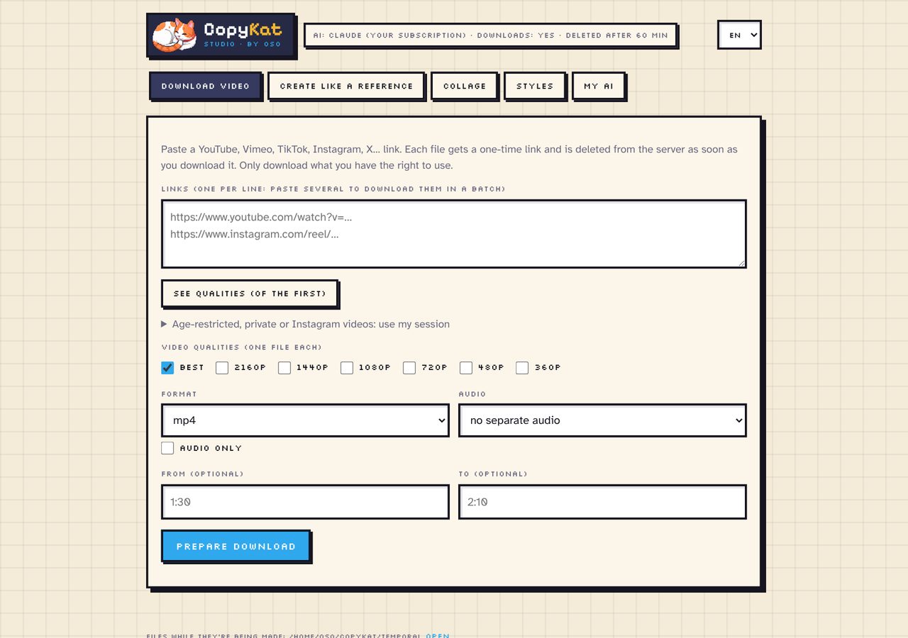 Download videos