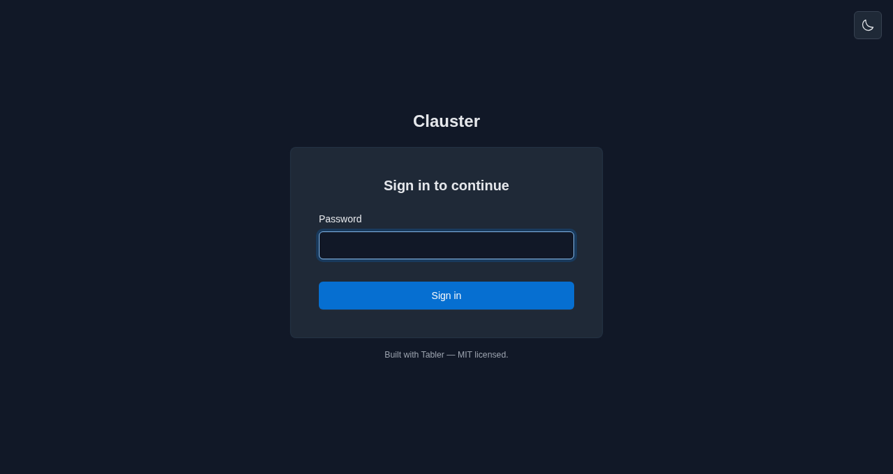 Password login