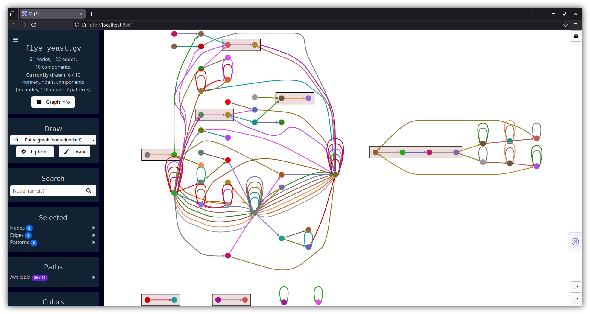 Entire yeast assembly graph.