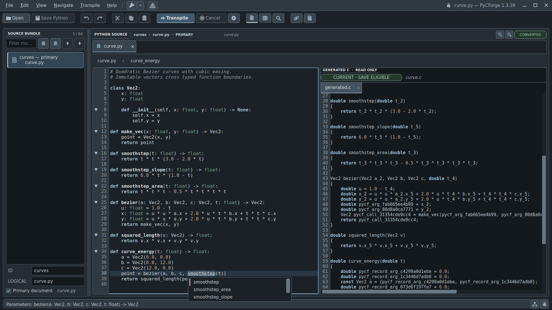 PyCForge v1.3.39 workspace
