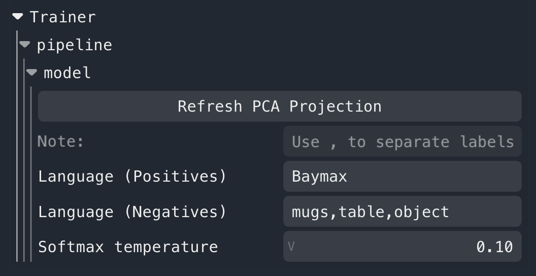 Additional Controls for F3RM in the Nerfstudio Viewer