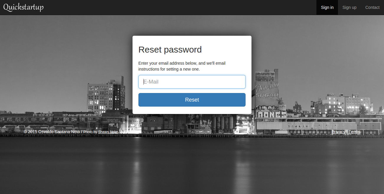 Reset Password