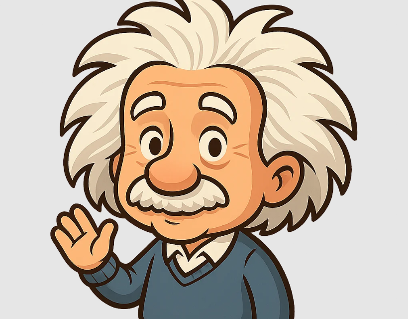 Einstain as a cartoon, original image