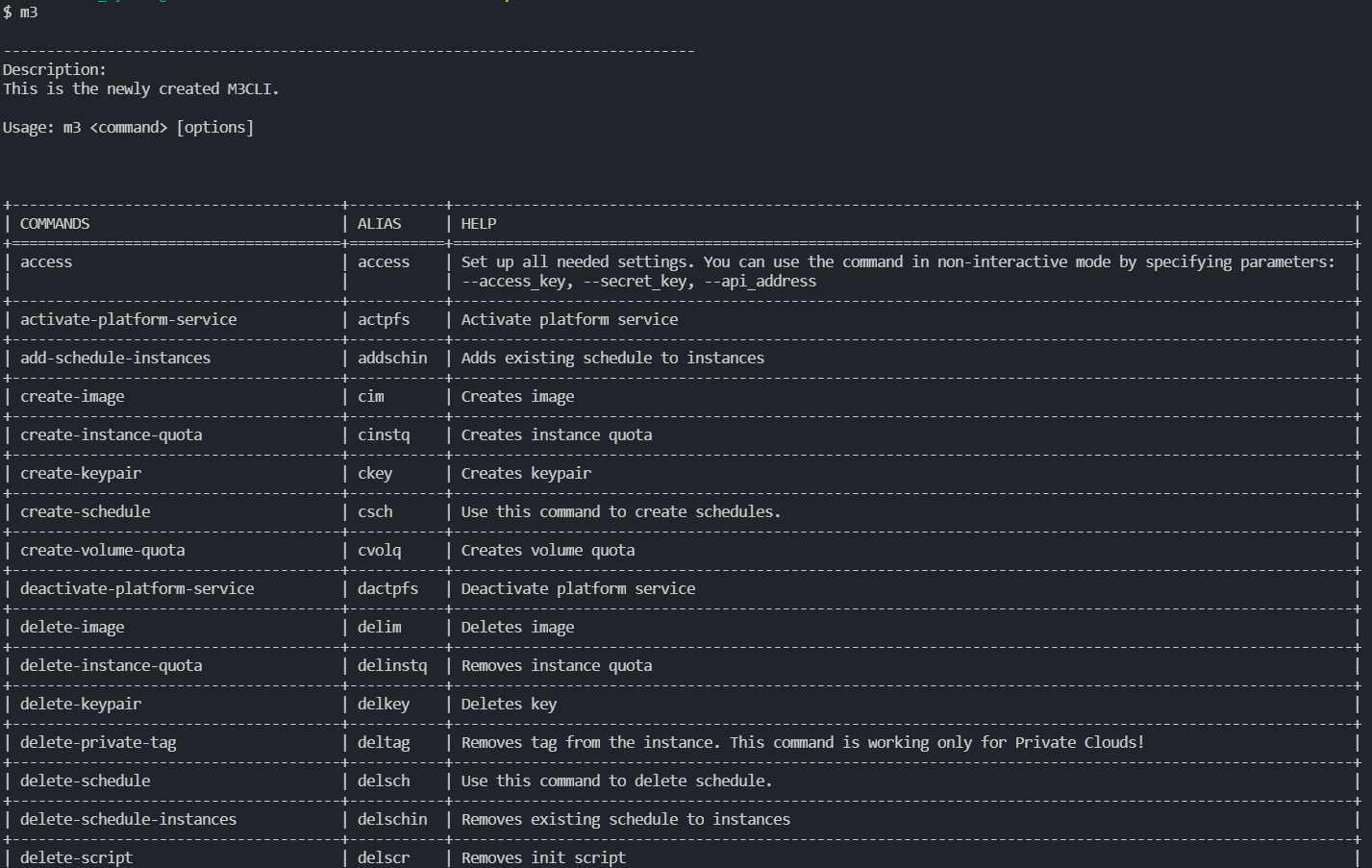m3cli sequence diagram