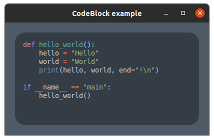 CodeBlock