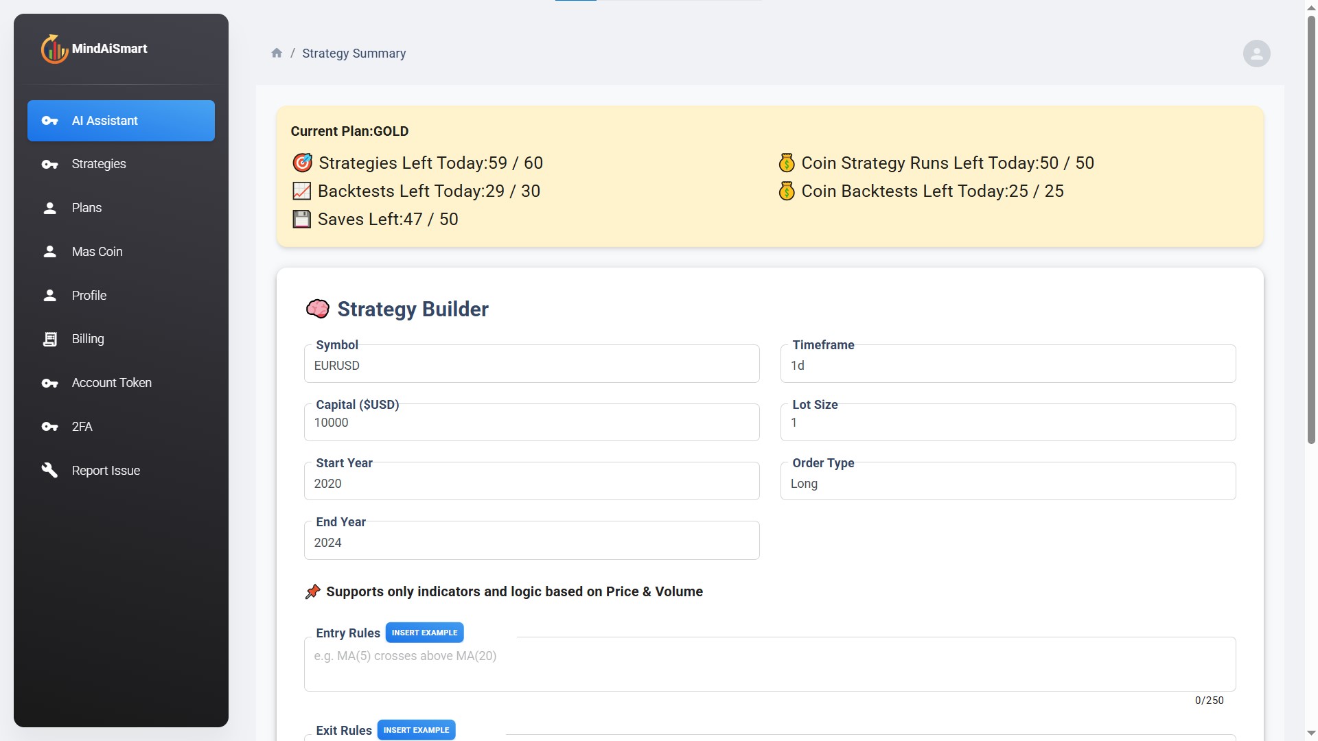 Input Strategy Ideas