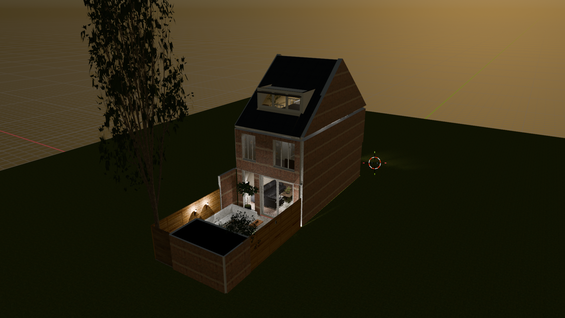 Blender night render