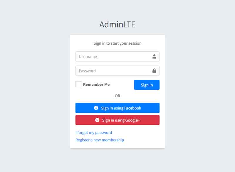 Django AdminLTE Theme - SignIN Page (crafted by AppSeed).
