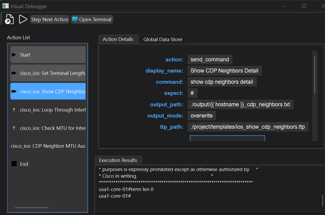 GUI Debugger Screenshot